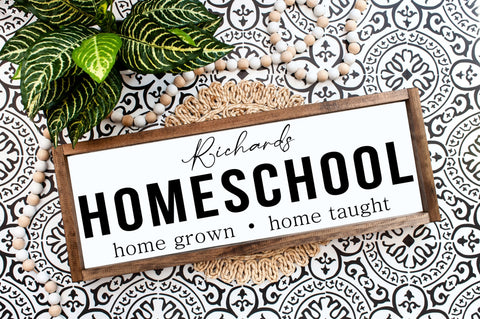 Homeschool Name Sign