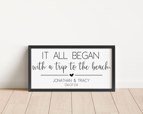 It all Began Sign