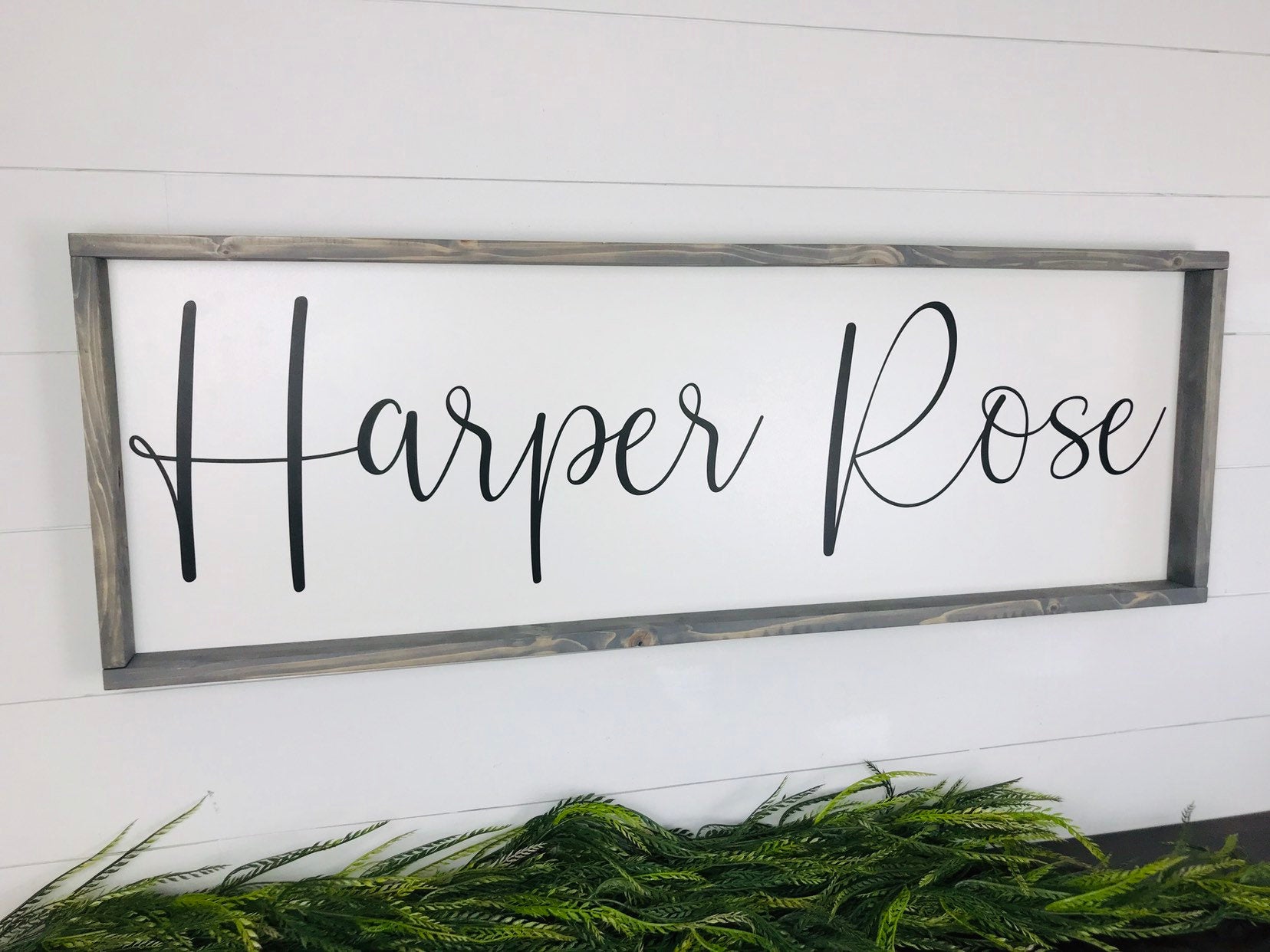 Nursery Name Sign, Over Crib Nursery Decor, Baby Shower Gift, Girl Nursery Name Sign, Boy Name Sign, Wood Nursery Sign, Farmhouse Sign