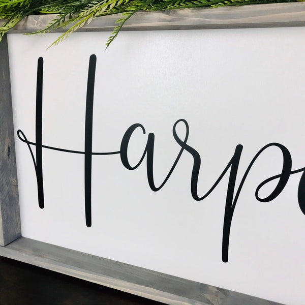 Nursery Name Sign, Over Crib Nursery Decor, Baby Shower Gift, Girl Nursery Name Sign, Boy Name Sign, Wood Nursery Sign, Farmhouse Sign