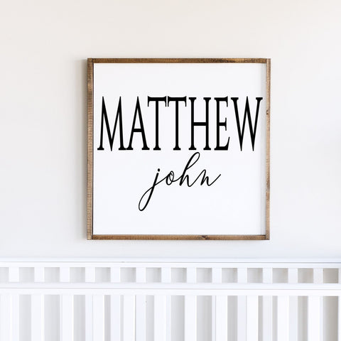 Nursery Name Sign, Baby Boy Nursery Bedroom Decor, Baby Shower New Baby Gift,  Girls Name Sign, Shared Room Wall Art, Modern Farmhouse