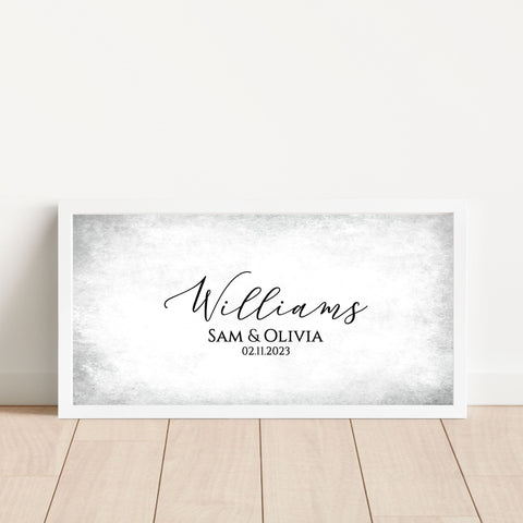 Wedding Guest Book Alternative, Framed Personalized Wedding Sign, Custom Guestbook, Wedding Guest Sign In, Modern Boho Wedding Print